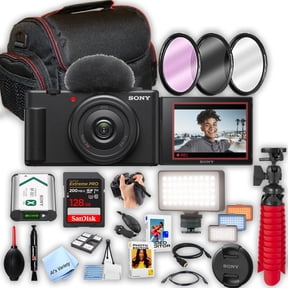 Sony ZV-1F Vlogging Camera + 128GB Extreme SD Card and More-(International Model)