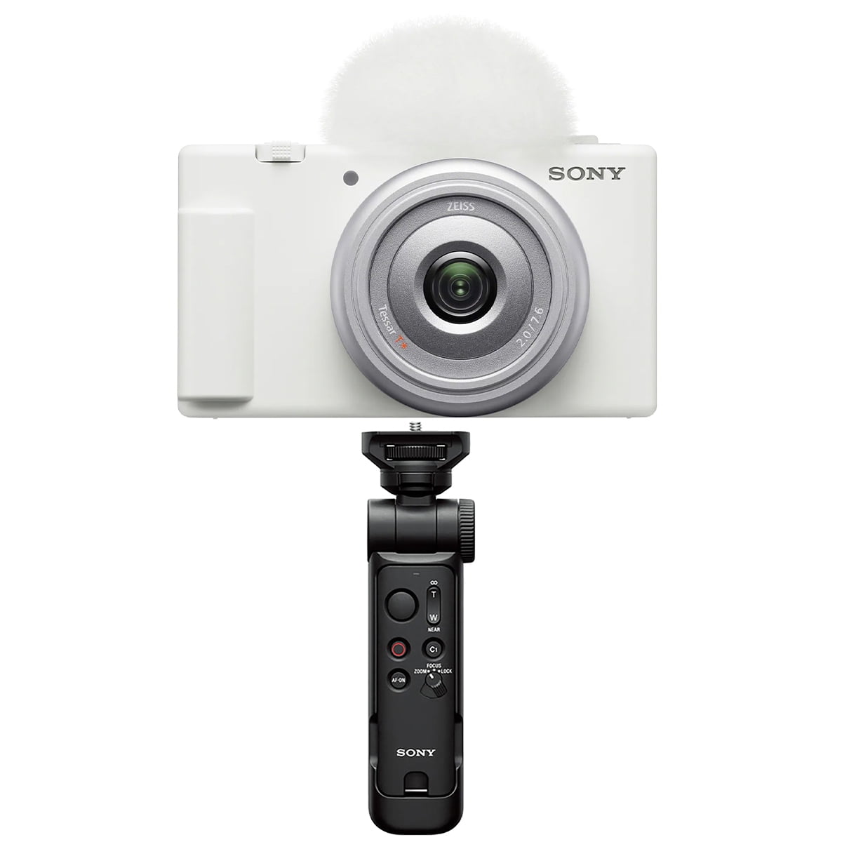 デジタルカメラ SONY VLOGCAM ZV-1F + GP-VPT3 Sony ZV-1F Vlogging Camera, White, Bundle with GP-VPT3 Wireless