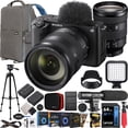 thumbnail image 1 of Sony ZV-E1 Full Frame Mirrorless Vlog Camera Body + FE 24-105mm F4 G OSS Zoom Lens ILCZV-E1/B Black + SEL24105G Bundle with Deco Gear Backpack + Tripod + Extra Battery, LED and Kit Accessories, 1 of 9