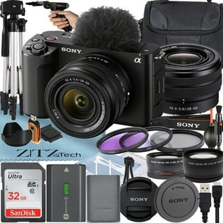  Sony ZV-E1 Mirrorless Camera (White) Advanced Accessory Bundle  with 2 x Lexar 64GB SD Card, Gadget Bag, Flexible Tripod, & More :  Electronics