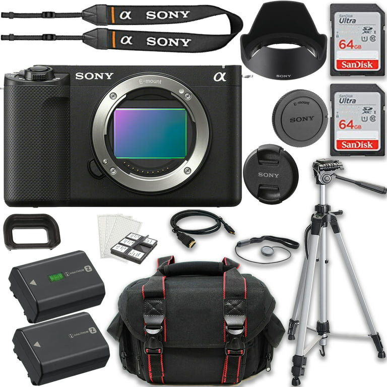 Sony ZV-E1 Mirrorless Camera (Body Only) + 2X 64GB Memory + Case + Tripod &  More (20pc Bundle) 