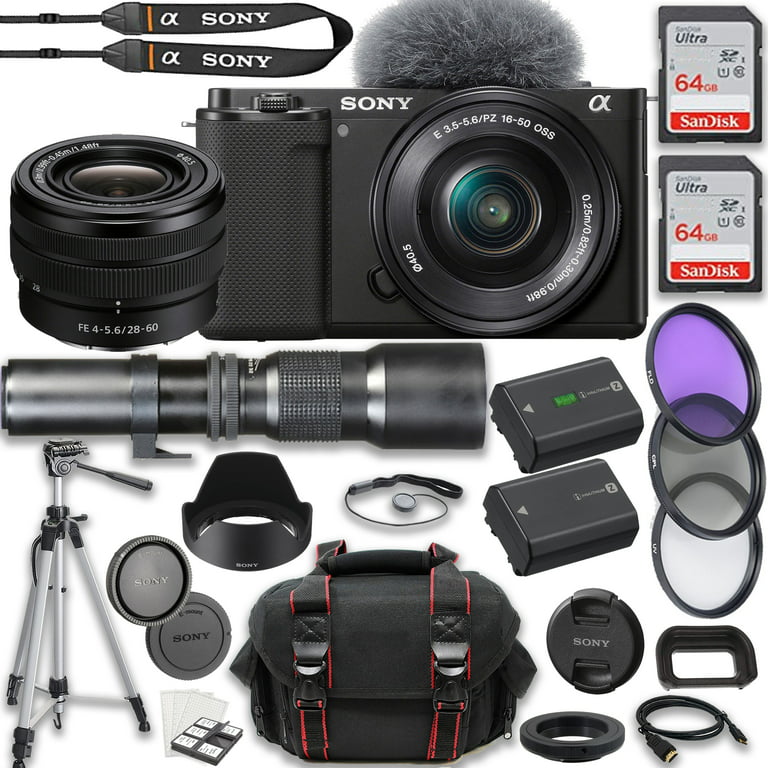 Sony ZV-E1 Mirrorless Camera with 28-60mm Lens Black
