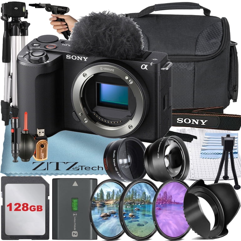 Sony ZV-E10 II Mirrorless Camera , Black (Body Only) with SanDisk
