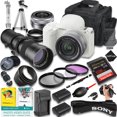 thumbnail image 1 of Sony ZV-E10 II Mirrorless Camera (White) w/ E PZ 16-50mm OSS & 420-800mm f/8 Manual Telephoto Lens, 128GB Memory, Extra Battery, Case & More (21pc Bundle) (International Version), 1 of 5