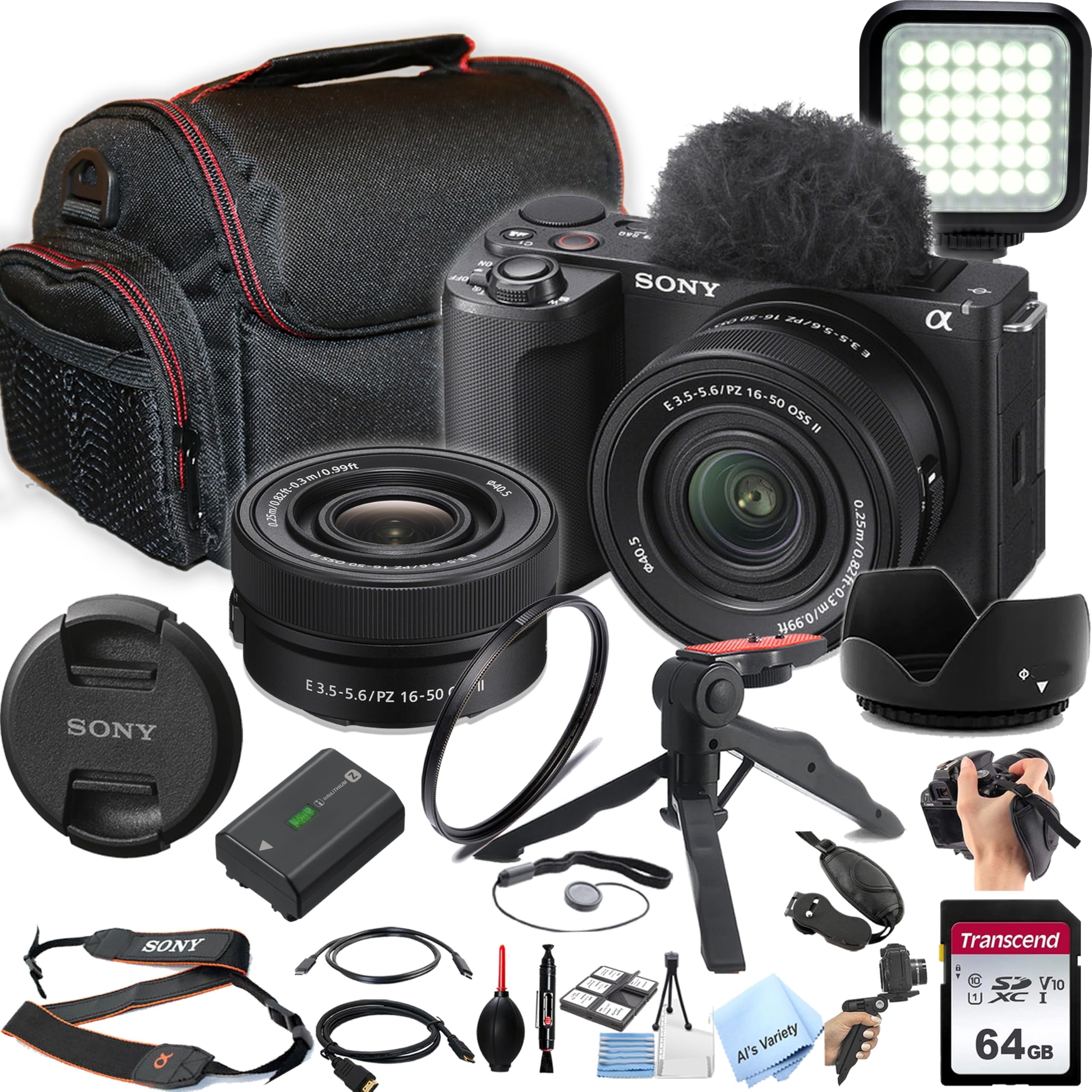 Sony ZV-E10 II Mirrorless Camera with 16-50mm Lens + 64GB SD Card