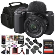 Sony ZV-E10 II Mirrorless Vlogging Camera Kit with 16 50 mm OSS Lens   26 MP APS-C Sensor | 64GB Memory Card, Filter Kit, Photo Software, Bag, NP-FZ100 Battery and More