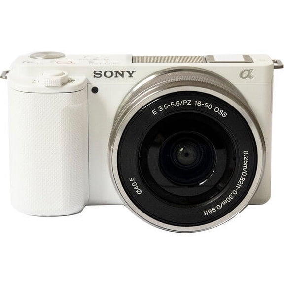 Sony ZV-E10 Mirrorless 24.2MP 4K Digital Camera with 16-50mm Lens White - International Version