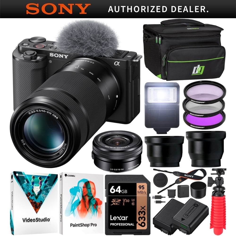 Sony ZV-E10 Professional Vlogging Camera with 16-50mm & 55 Sony ZV-E10 Professional Vlogging Camera with 16-50mm & 55