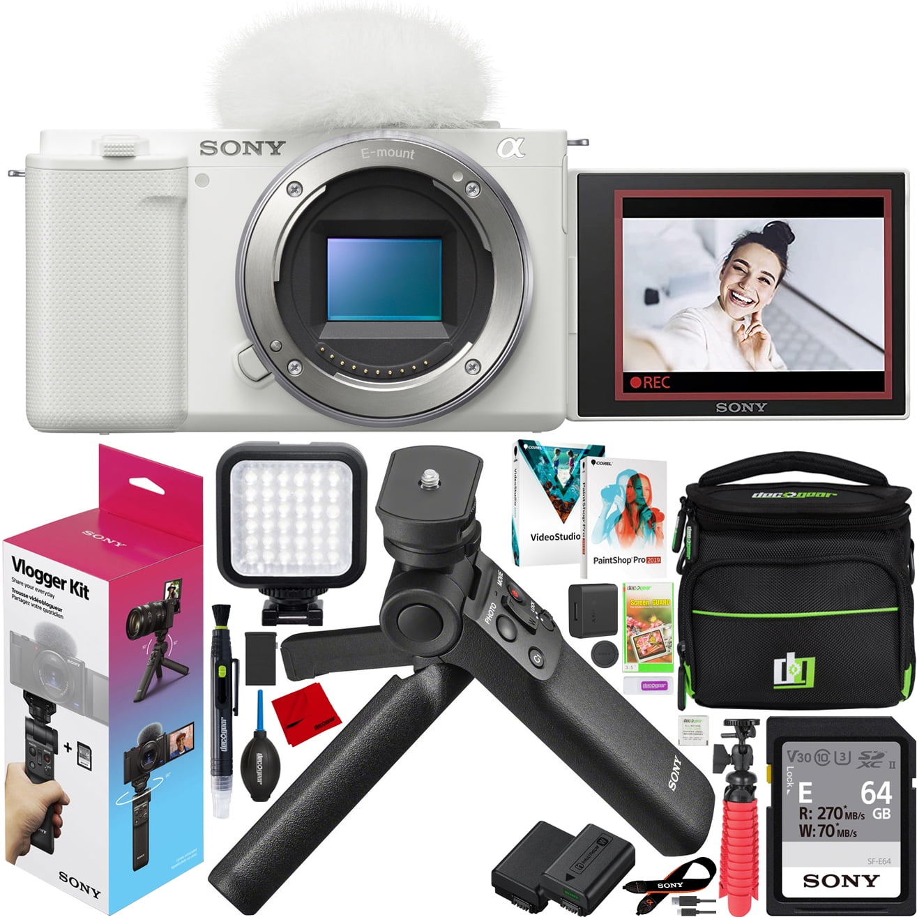 Sony Alpha ZV-E10 Vlog Camera Kit (White) 25-megapixel mirrorless