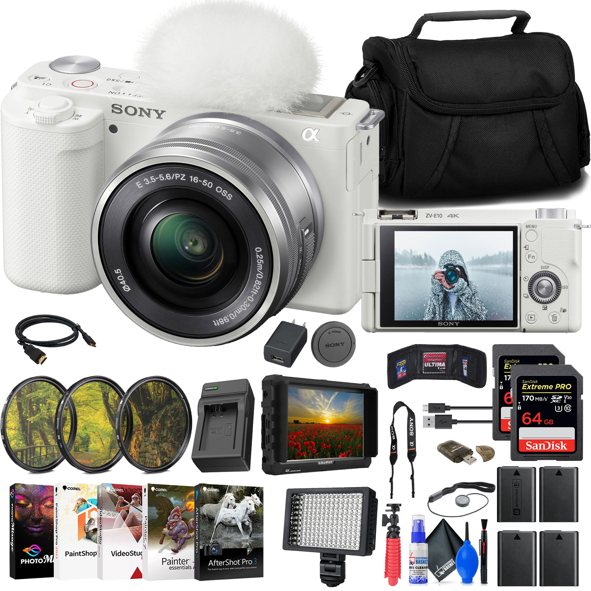 Jual Sony ZV-E10 Mirrorless Camera with 16-50mm Lens