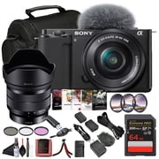Sony ZV-E10 Mirrorless Camera Black | 24.2MP APS-C, 16-50mm Power Zoom Lens, 4K Video, Vari-Angle Screen