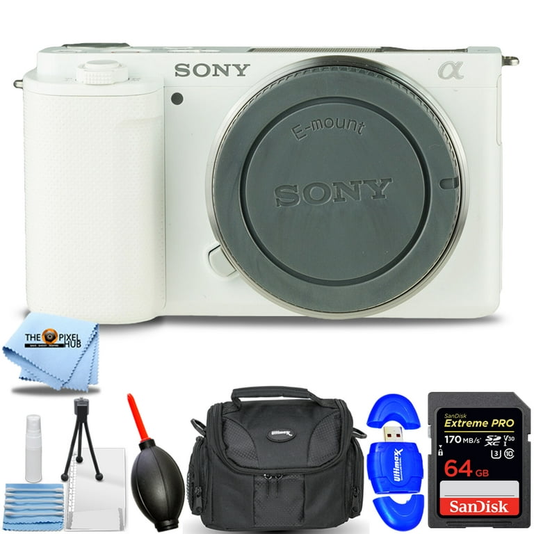 Sony APS-C Alpha ZV-E10 Mirrorless Vlog Camera (Body Only, White)