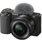 Sony ZV-E10 Mirrorless Camera with 16-50mm Lens, Built-in Wi-Fi - Black