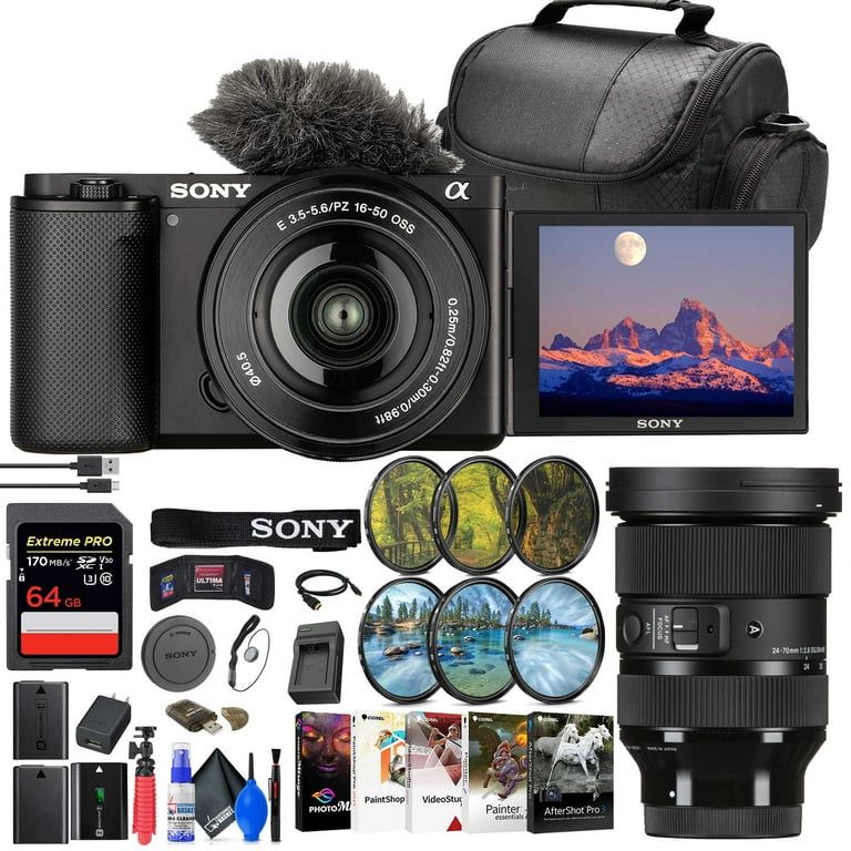 Sony ZV-E10 Mirrorless Camera with 16-50mm Lens + Sony 18