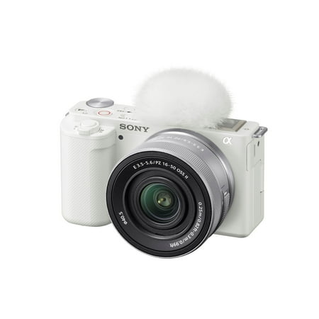 Sony - Alpha ZVE10: APS-C Content Creators’ Camera - White