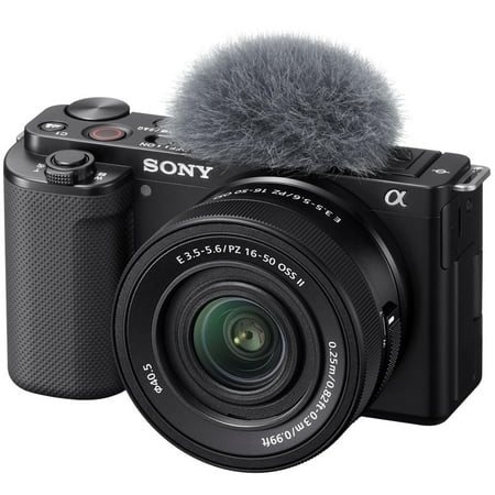 Sony - Alpha ZVE10: APS-C Content Creators’ Camera - Black