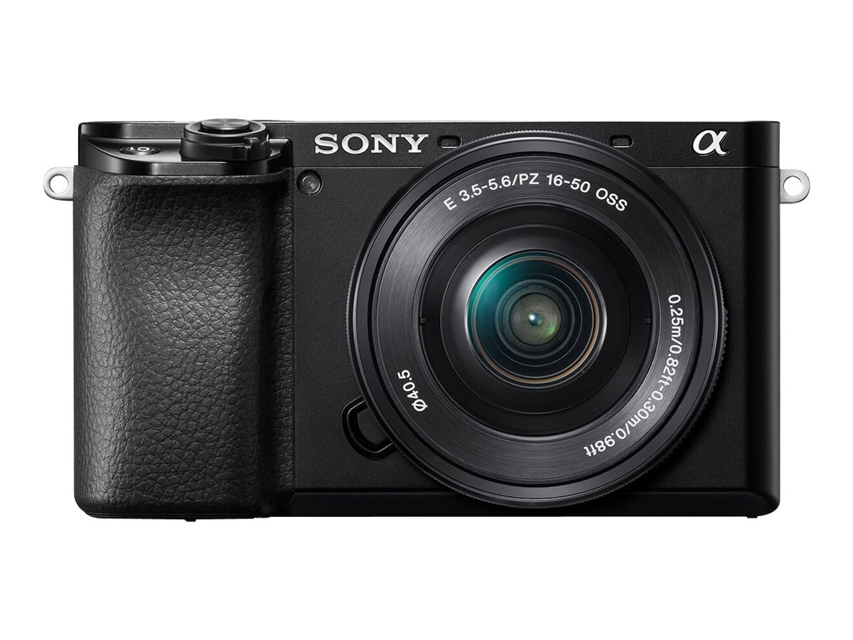 Sony Pro Alpha ��6100 24.2 Megapixel Mirrorless Camera with Lens, 0.63", 1.97", Black