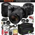 thumbnail image 1 of Sony a6400 4K Mirrorless Camera ILCE-6400M/B w/ 18-135mm F3.5-5.6 and FE 50mm F1.8 Prime 2 Lens Kit & Deco Gear Bag + 2x Extra Battery & More Bundle |Official Sony Partner|, 1 of 12