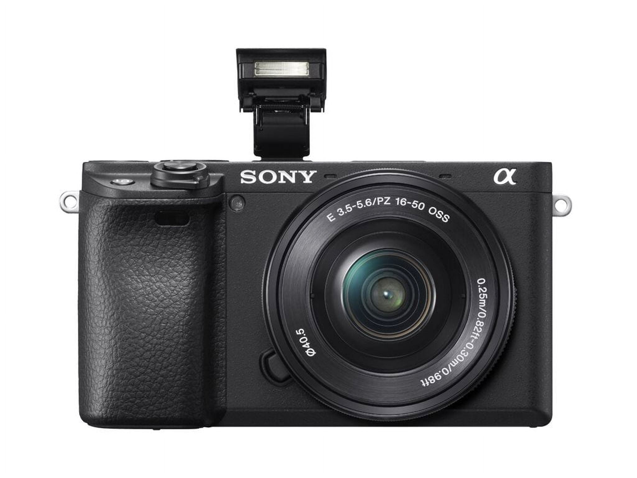 Sony a6400 ILCE-6400L - Digital camera - mirrorless - 24.2 MP - APS-C - 4K / 30 fps - 3x optical zoom 16-50mm lens - Wi-Fi, NFC, Bluetooth - black