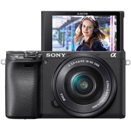 Sony a6400 Mirrorless Camera with 16-50mm Lens, Black (EOL) (International Model)