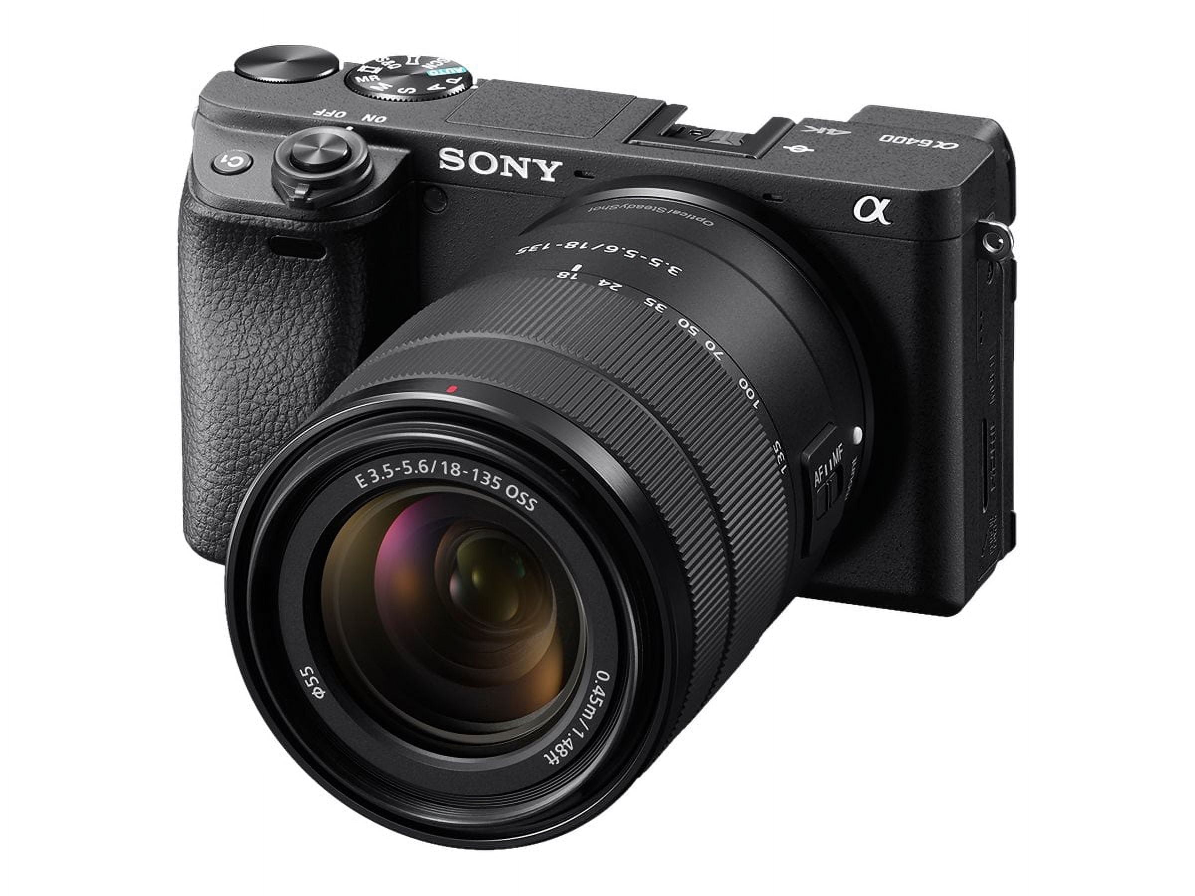 Sony Alpha a6400 Mirrorless Digital Camera with 18-135mm Lens