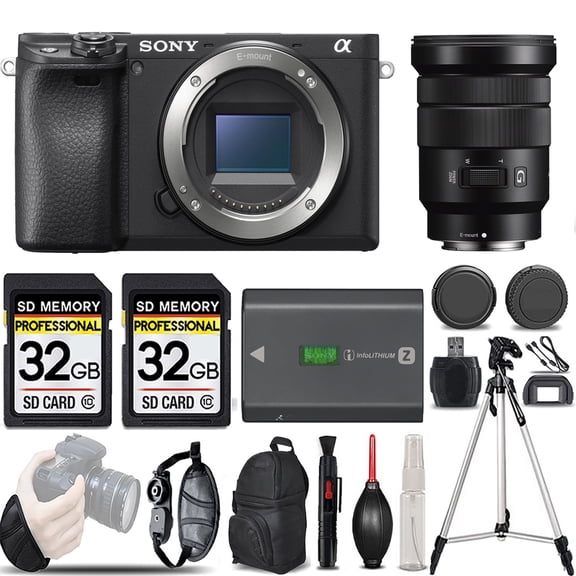 Sony a6400 Mirrorless Camera +18-105mm f/4 G OSS Lens -LOADED KIT (International Version)