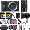 thumbnail image 1 of Sony a6400 Mirrorless Camera +55-210mm f/4.5-6.3 OSS Lens +3 PC Filter +64GB (International Version), 1 of 10