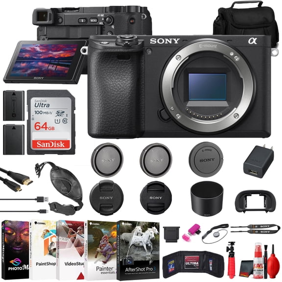 Sony a6400 Mirrorless Camera (ILCE-6400/B) Bundle (International Model)