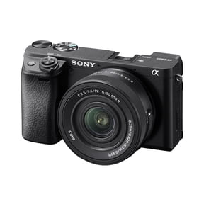 Sony Alpha a6400 Mirrorless Camera with E PZ 16-50mm f/3.5-5.6 OSS II Lens, Black