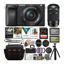 Sony a6400 Mirrorless Digital Camera with 16-50mm and 55-210mm Lens Bundle