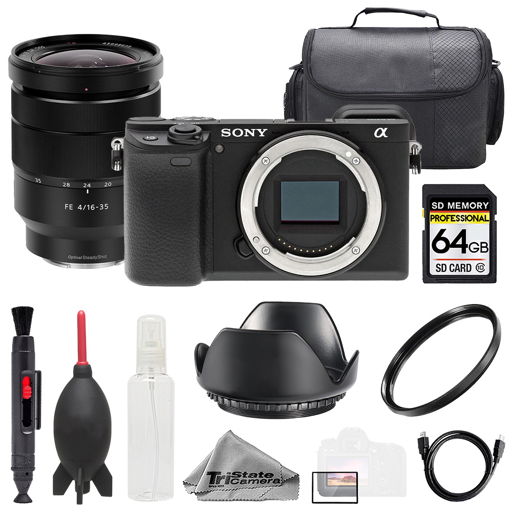 Sony a6400 + Vario-Tessar T* FE 16-35mm f/4 ZA OSS Lens +64GB + Bag+ UV ...
