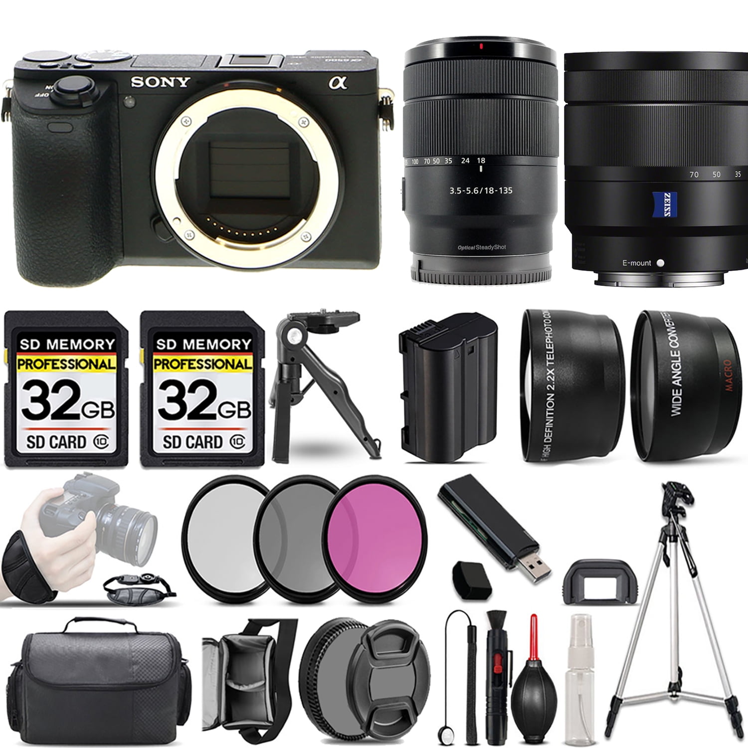 MegaGear MegaGear Neopreen hoes compatibel met Sony Alpha A6600 (18-135