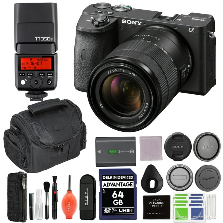 SONY - sony α6600 + sel18135oss Sony Alpha a6600 Mirrorless Digital Camera with 18-135mm