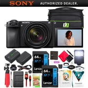Sony a6700 Alpha APS-C Mirrorless Camera 26MP 4K with 18-135mm Lens Kit ILCE-6700M | Official Sony USA Partner Model | Bundle with Deco Gear Bag + Flash + Extra Battery + Dual Charger + Software Kit