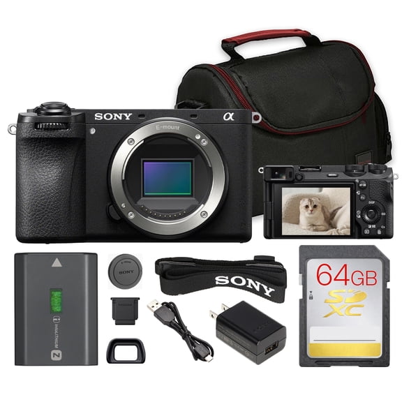 Sony a6700 Mirrorless Camera Bundle | 26MP APS-C Sensor, AI AF, 11fps Burst, 4K Video