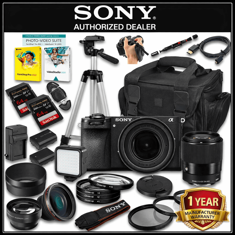Sony a6700 Mirrorless Camera with Sigma 30mm f/1.4 DC DN