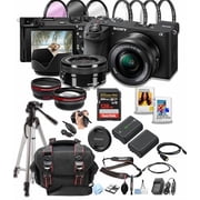 Sony a6700 Mirrorless Camera with 16-50mm Lens + 128GB Pro Speed Memory + Case + Tripod + Software Pack -Professional Photo Bundle International Version