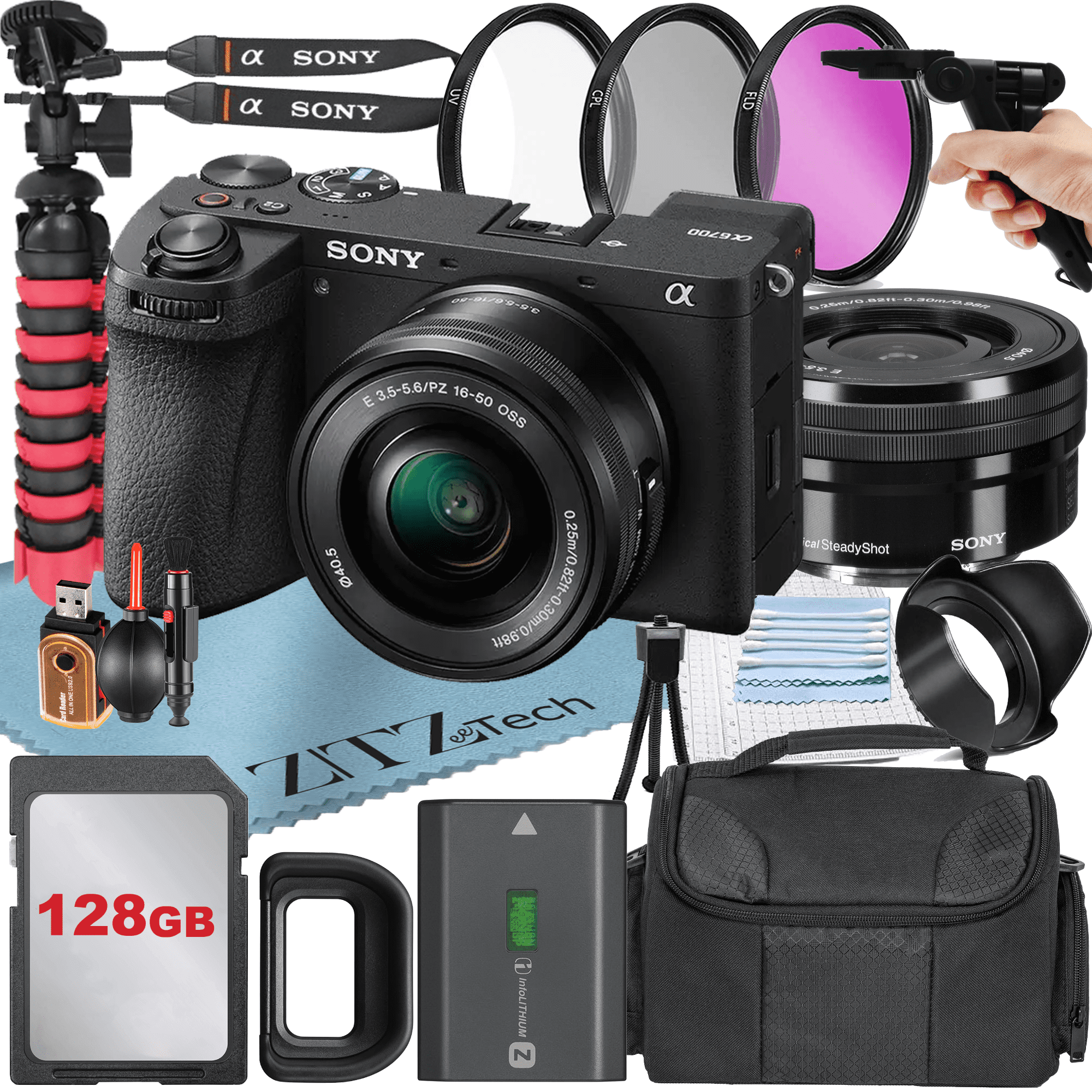 Sony a6700 Mirrorless Camera with 16-50mm Lens + 128GB Memory Card ...