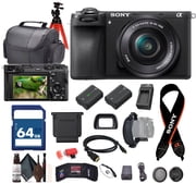 Sony Alpha a6700 Mirrorless Camera with 16-50mm Lens, 64GB Card, NP-FZ100 Battery, Charger and Flex Tripod