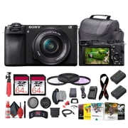 Sony a6700 Mirrorless Vlogger Camera with 16-50mm Lens + 2 x 64GB Cards + More - BundleInternational Model