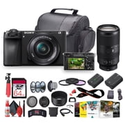 Sony a6700 Mirrorless Vlogger Camera with 16-50mm Lens + Sony E 70-350 + More - BundleInternational Model