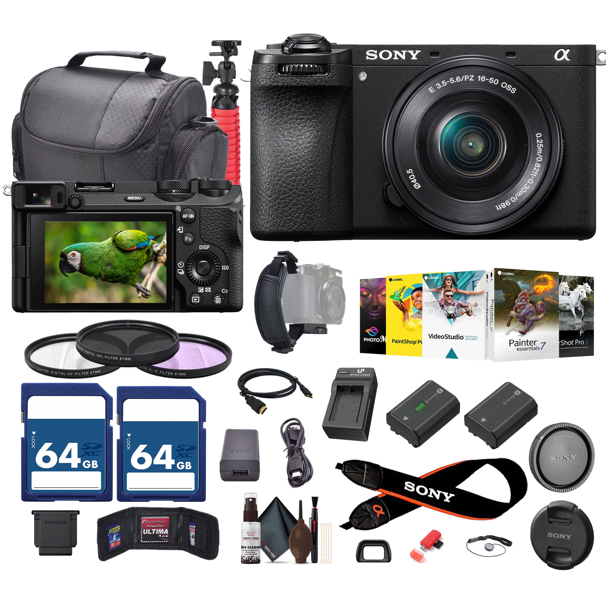 Sony a6700 Vlogger Mirrorless Camera With 16-50mm Lens + 2 x 64GB