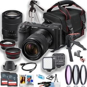 Sony a6700 Mirrorless Camera International Version No Manufacturer  w/ 18-135mm Lens + Tripod + Case + LED Light 18-Pc Bundle