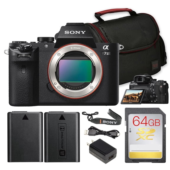 Sony a7 II Mirrorless Camera Bundle | 24.3MP Full-Frame | 5-Axis IBIS