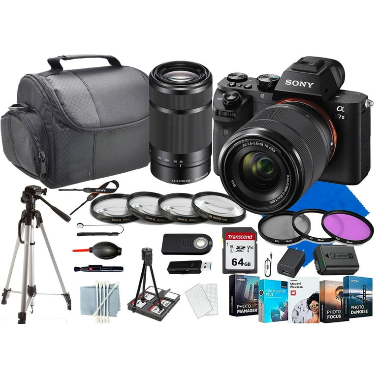 Sony a7 II Mirrorless Camera with 28-70mm Lens and Accessories Kit