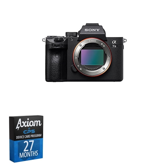 Sony a7 III Full-Frame Digital Camera - ILCE7M3/B + 27-Month Axiom Care