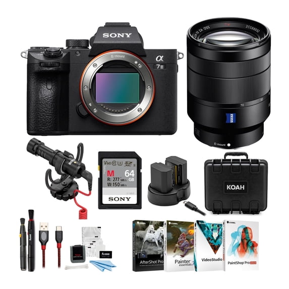 Sony a7 III Full Frame Mirrorless Camera with 24-70mm Lens Bundle