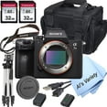 thumbnail image 1 of Sony a7 III Full-Frame Mirrorless Interchangeable-Lens Camera with 3-Inch LCD Body Only, Tripod, Case, and More 11pc Bundle (International Version), 1 of 7