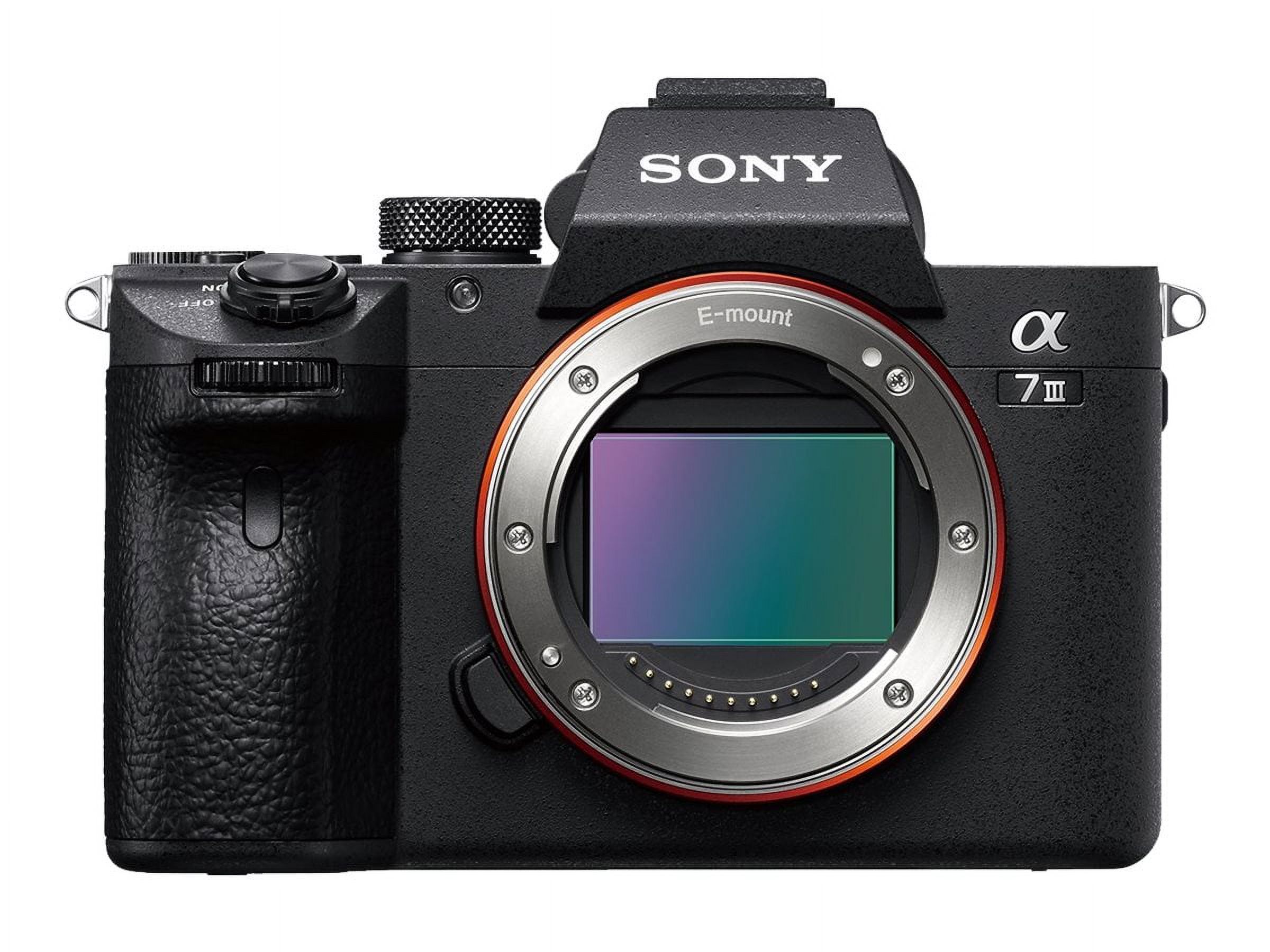 Sony a7 III ILCE-7M3 - Digital camera - mirrorless - 24.2 MP - Full Frame - 4K / 30 fps - body only - Wi-Fi, NFC, Bluetooth - image 1 of 6