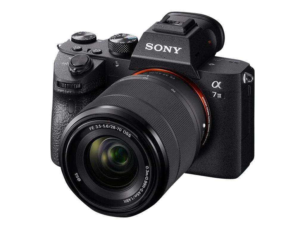 Sony a7 III ILCE-7M3K / - OSS 30 mirrorless camera NFC, - Frame Wi-Fi, Digital - fps FE - black Full - 24.2 28-70mm - 4K MP Bluetooth lens 